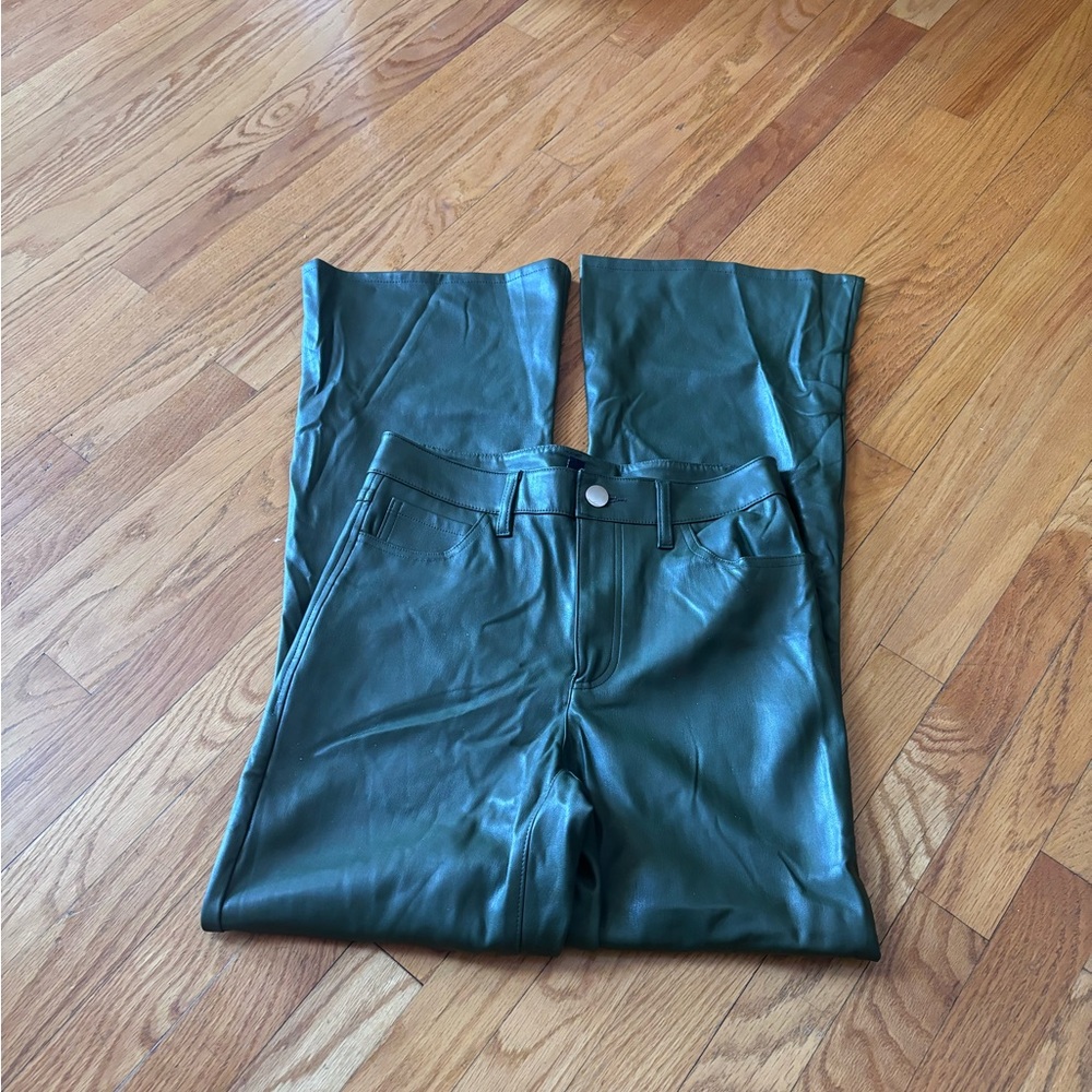 INC  leather -like  pants